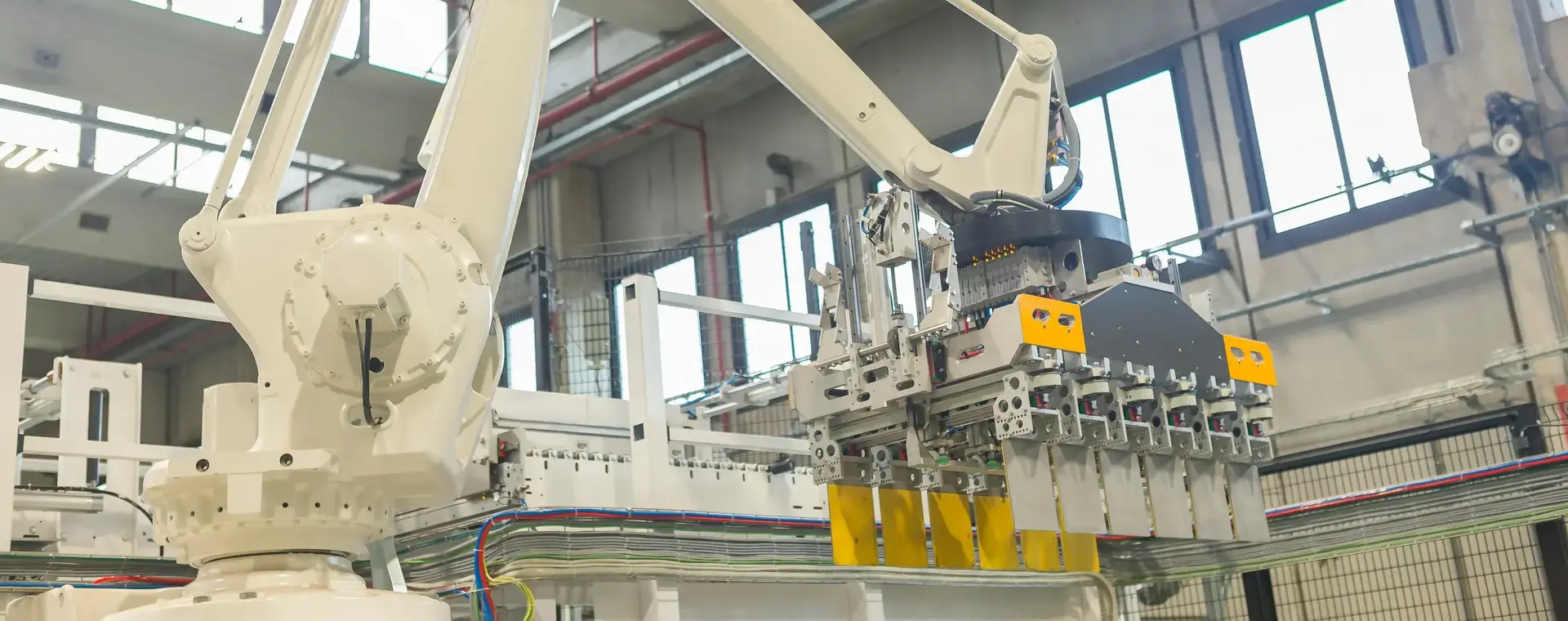 Stapelrobot in fabriek